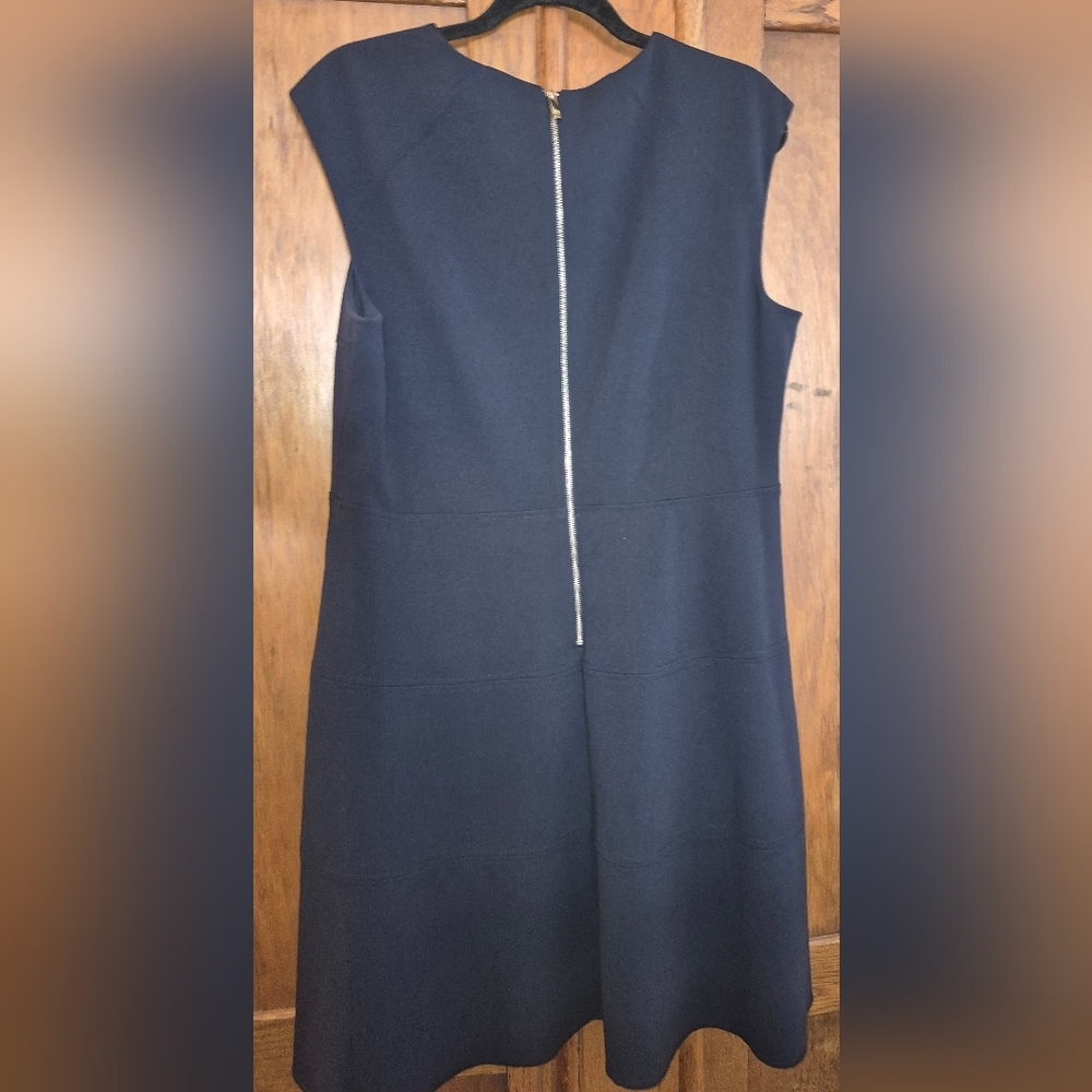 Tommy Hilfiger “Sky Captain” Dress Navy Blue, Zippered Back Size 14 - Picture 2 of 4